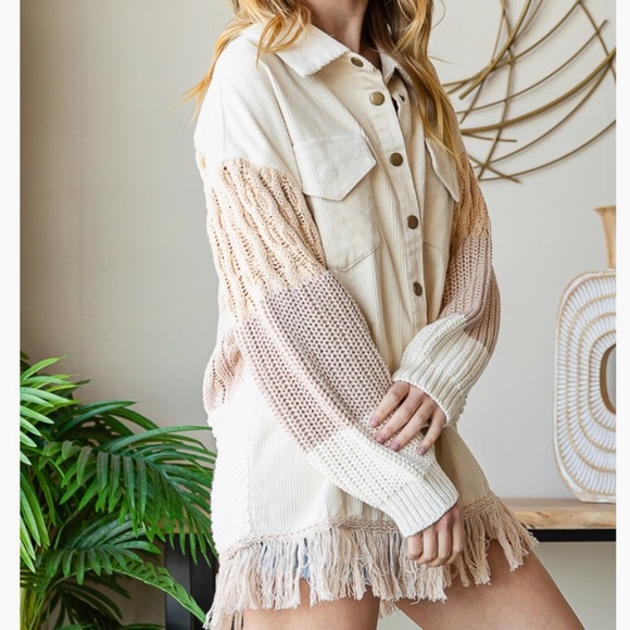 💪Oli and Hali “ Macy “ Oli & Hali Corduroy Sweater Jacket Shirt Relax Fit  SR2 - Picture 4 of 9